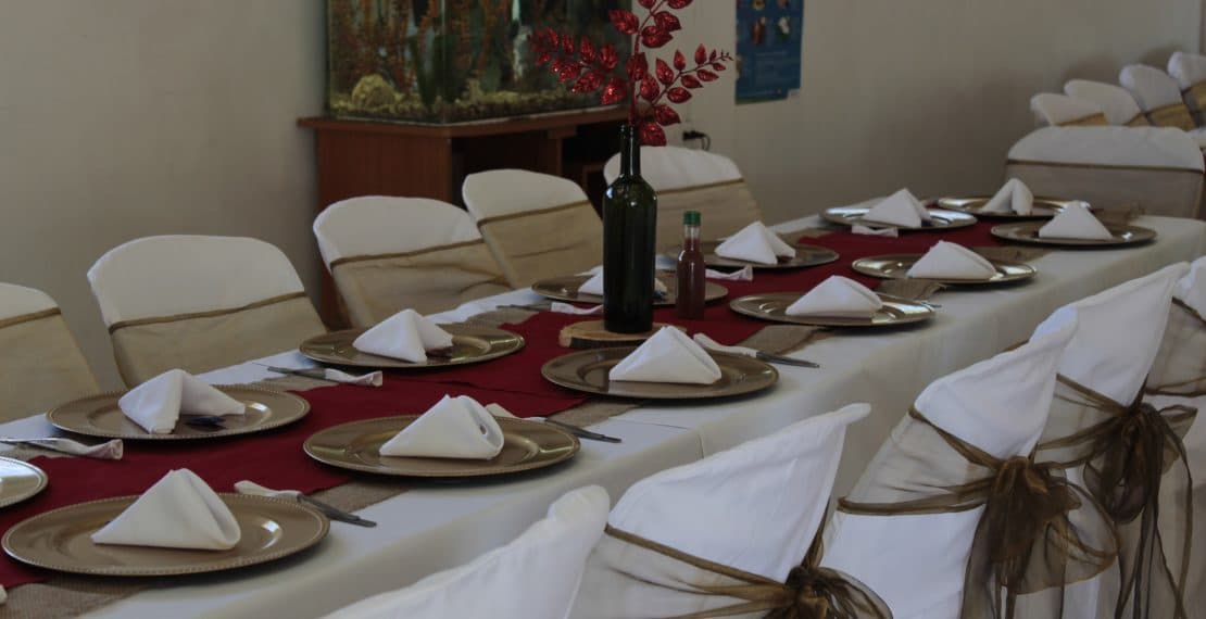 Montaje de evento en la finca